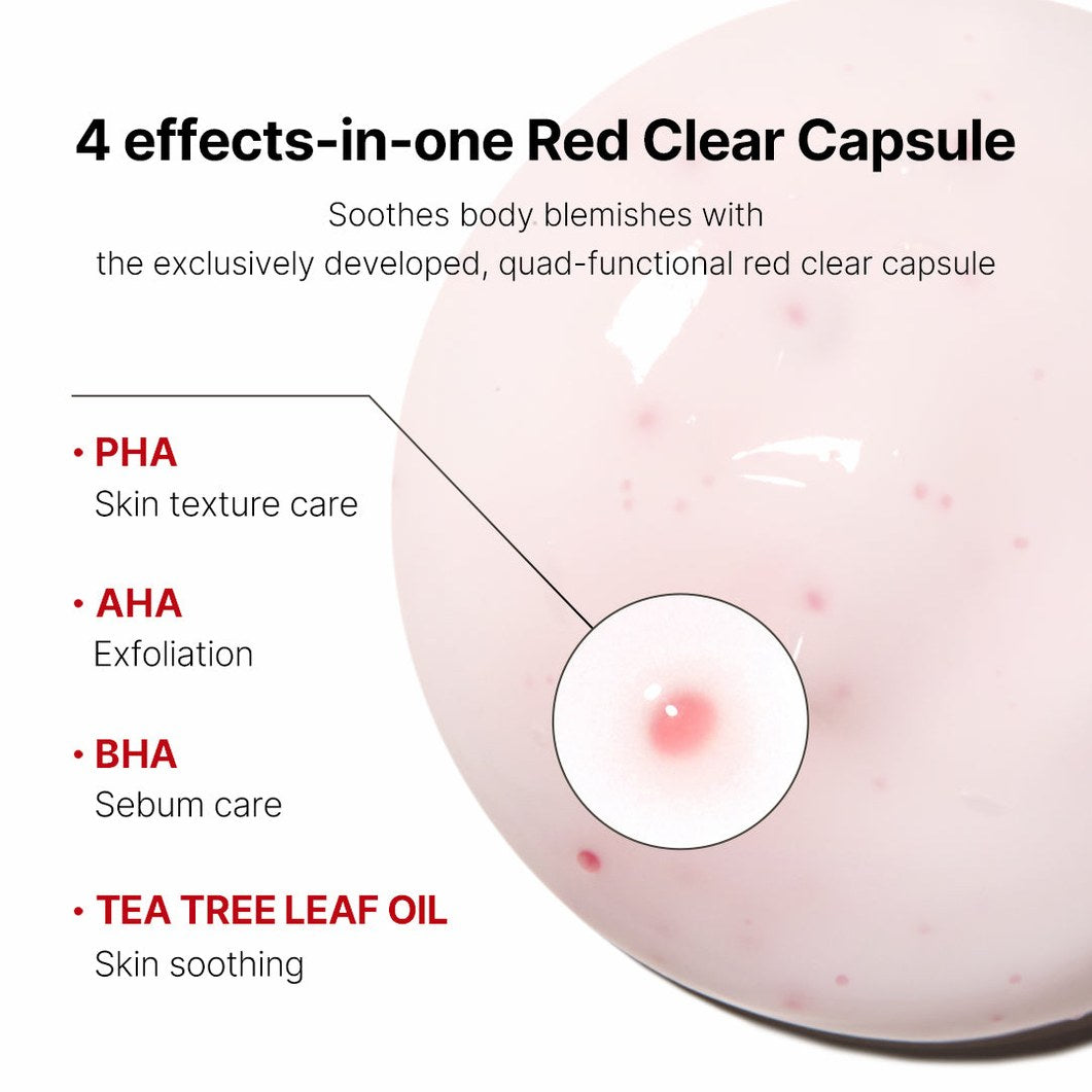 Red Clear Capsule Body Lotion