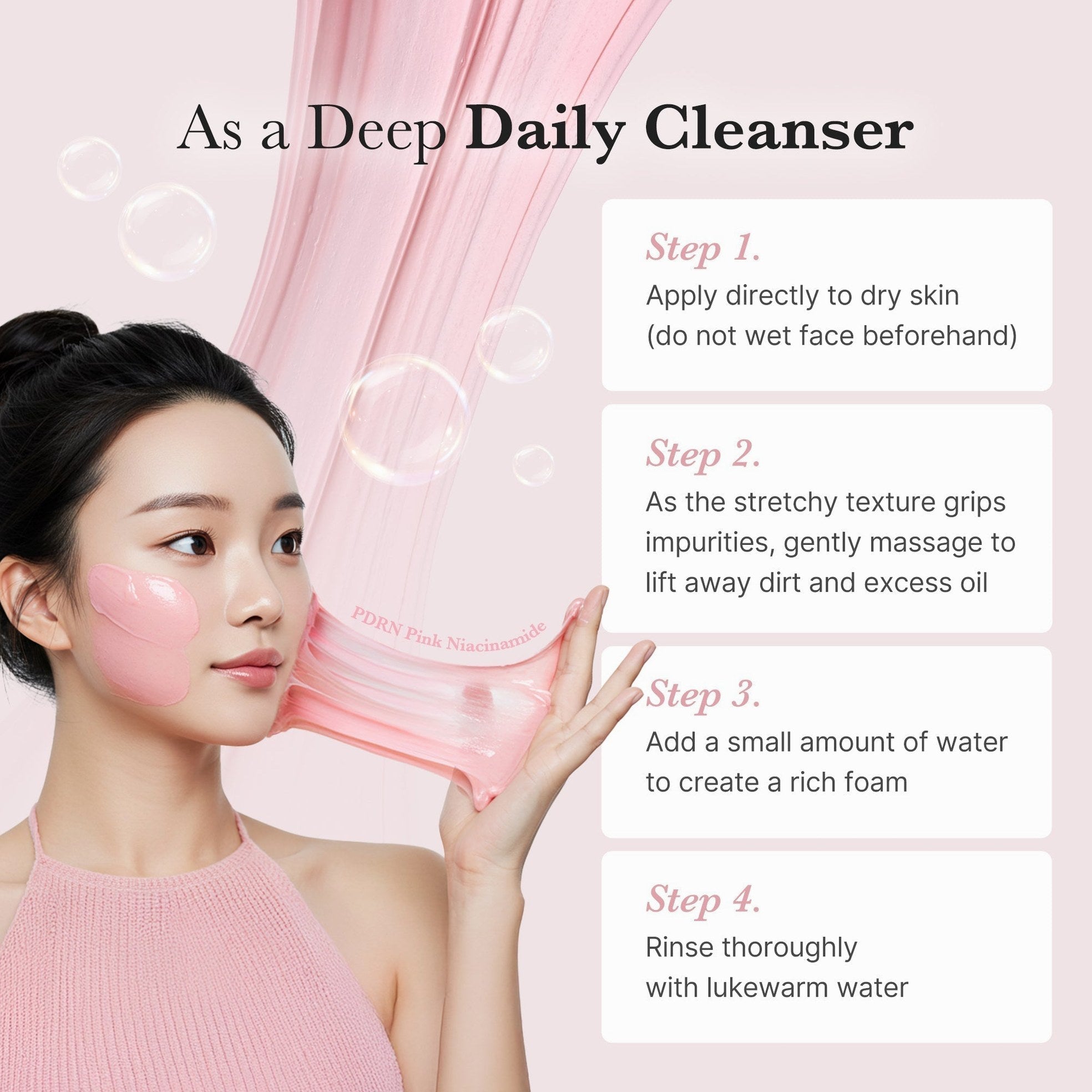 PDRN Pink Whip Cleanser