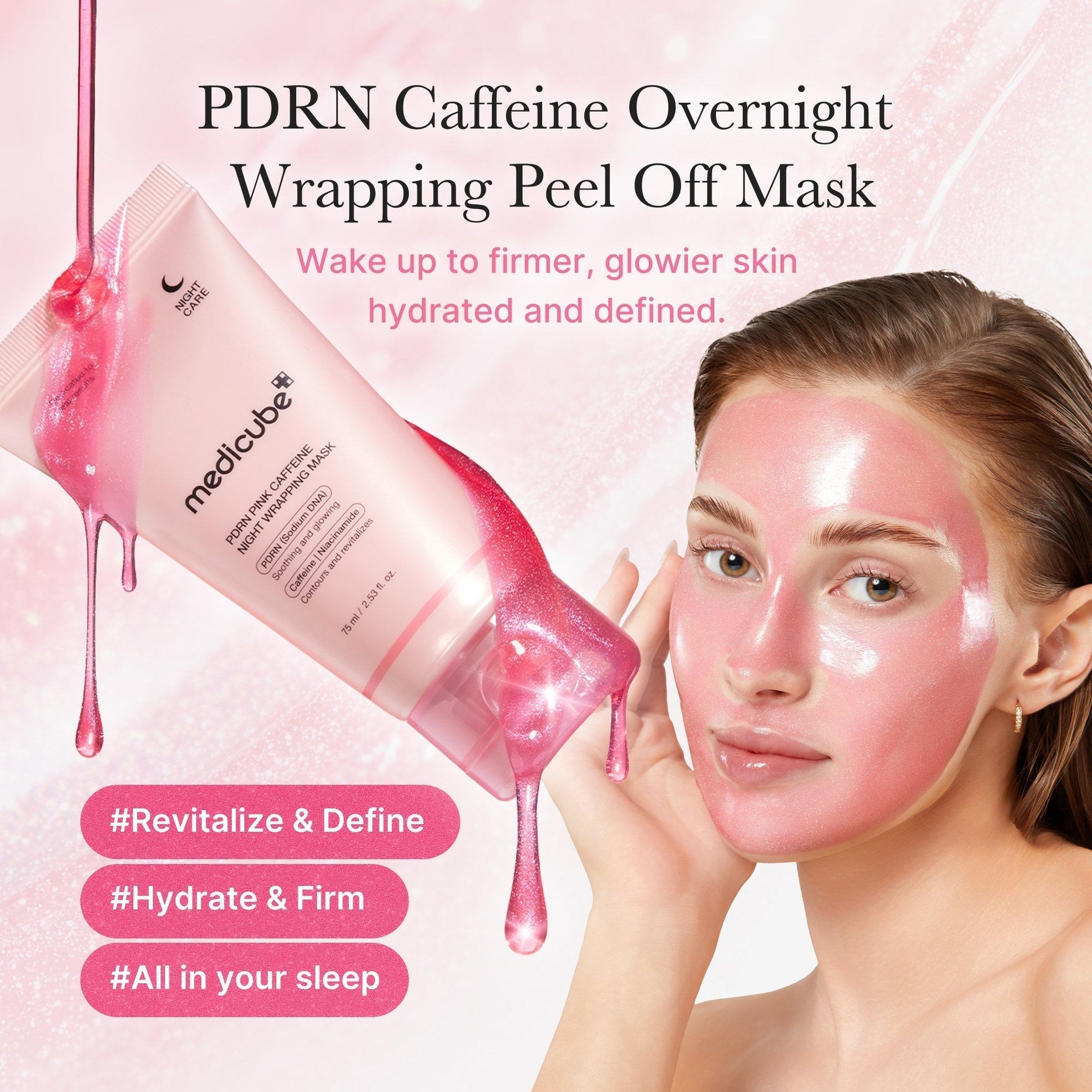 PDRN Pink Caffeine Overnight Wrapping Mask